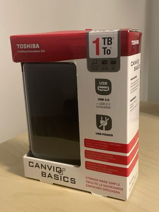 Disco Duro Externo Toshiba 1TB Negro