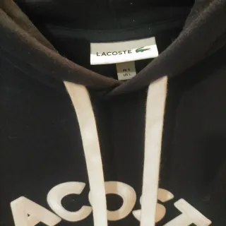 Sudadera Lacoste Negra Hombre