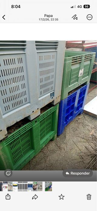 Palet plástico tipo palot