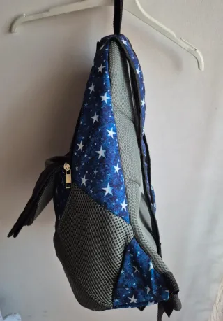 Zaino per cani blu e grigio