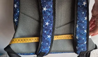 Zaino per cani blu e grigio