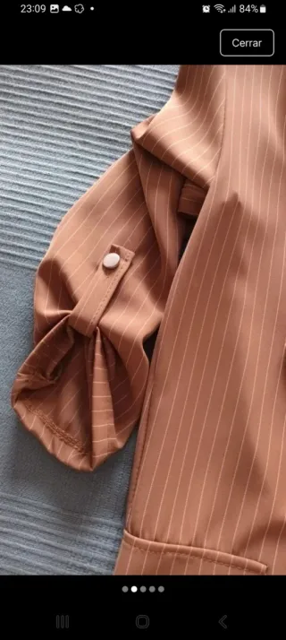 Blazer rayas marrón Talla M/L