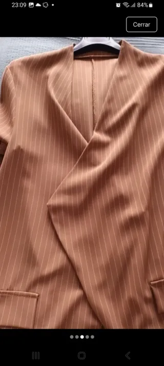 Blazer rayas marrón Talla M/L
