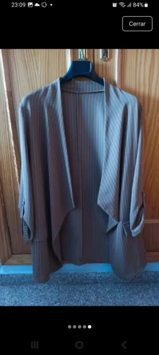 Blazer rayas marrón Talla M/L