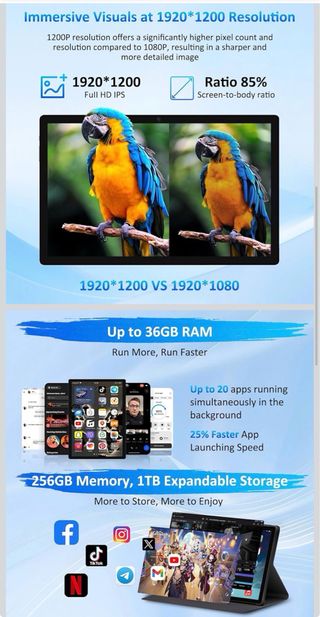 Tablet PC 14 Tigerfu y acesorios