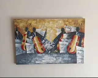 Cuadro abstracto orquesta