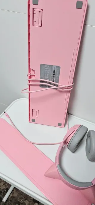 Lote Razer Pink Teclado y Auriculares
