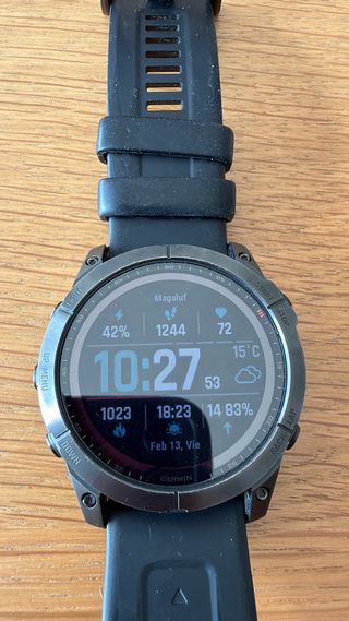 Garmin Fenix 7X Solar Sapphire Negro/Plata