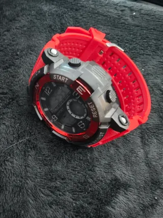 Reloj Deportivo SPORT WATCH Negro/Rojo