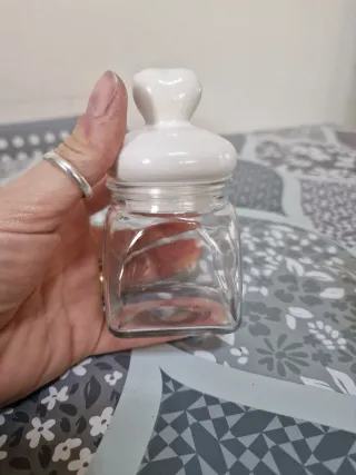 Lotto 6 barattoli vetro con tappo ceramica