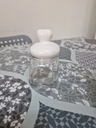 Lotto 6 barattoli vetro con tappo ceramica