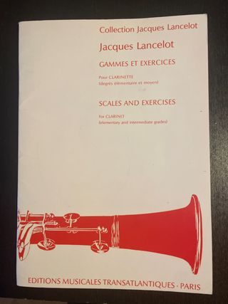 Jacques Lancelot - Escalas y Ejercicios Clarinete