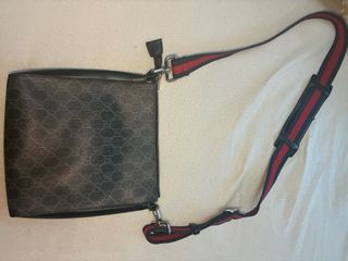 Bolso Gucci Hombre Negro/Gris