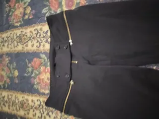 Pantaloni Sasch neri vita bassa elasticizzati