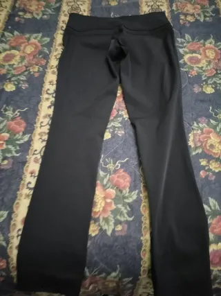 Pantaloni Sasch neri vita bassa elasticizzati