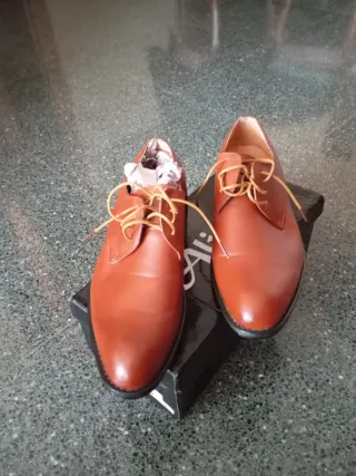 Zapatos vestir hombre marrones talla 43