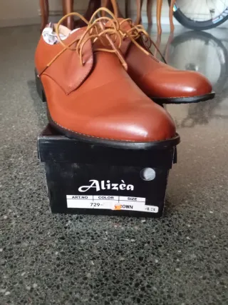 Zapatos vestir hombre marrones talla 43