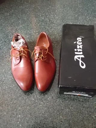 Zapatos vestir hombre marrones talla 43