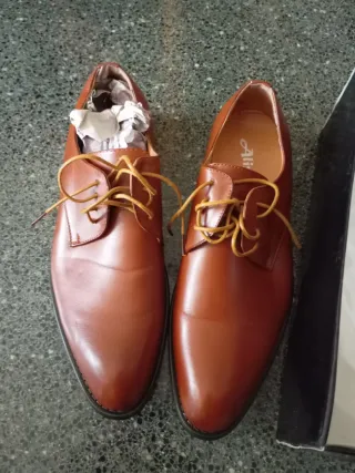 Zapatos vestir hombre marrones talla 43