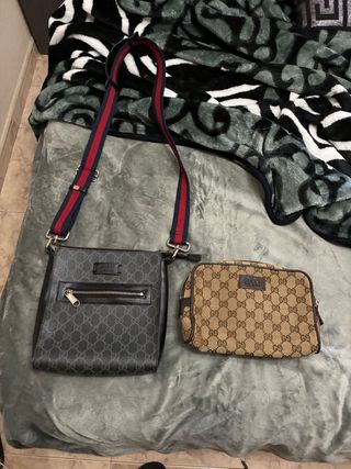 Riñoneras Hombre Gucci Beige/Marrón