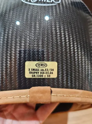 Casco Trophy Platinum Carbon XS