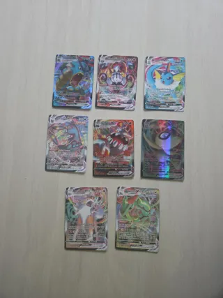 Lote 8 cartas Pokémon Vmax
