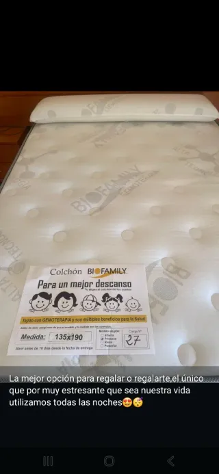 Colchon 1.50 buenisimo nuevo a estrenar