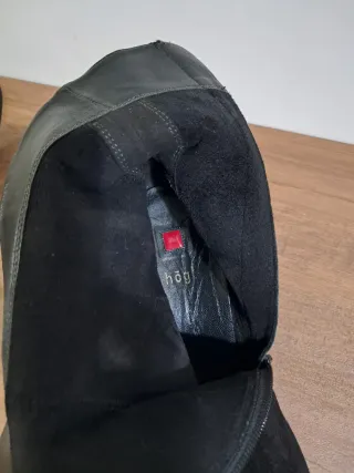 Stivaletti Hogl neri in camoscio