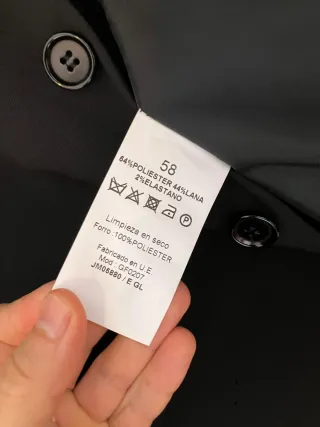 Chaqueta de traje negra