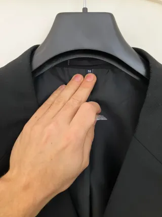 Chaqueta de traje negra