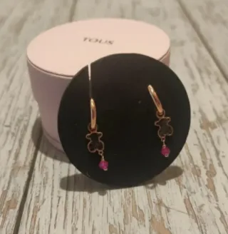 Pendientes Tous Motif plata S925 con baño Oro Rosa
