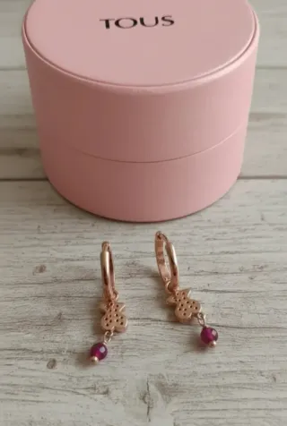 Pendientes Tous Motif plata S925 con baño Oro Rosa