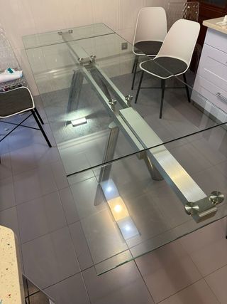Mesa Comedor Extensible Cristal