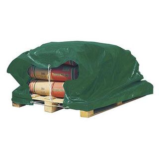Toldo reforzado verde 80 gr/m2 con ojales 4 x 6 m