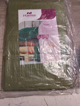 Toldo reforzado verde 80 gr/m2 con ojales 4 x 6 m