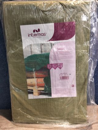 Toldo reforzado verde 80 gr/m2 con ojales 4 x 6 m