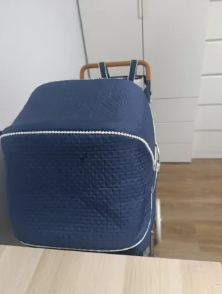 Carrito Reborn Muñeco Azul con Sombrilla Cuevas