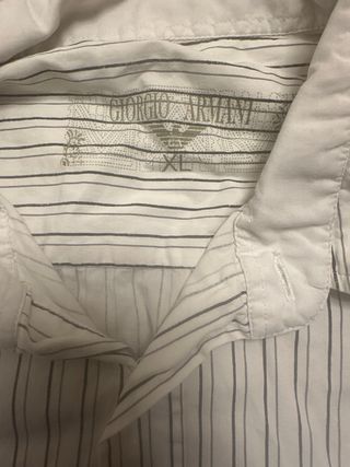 Camisa Giorgio Armani Rayas L/XL Hombre