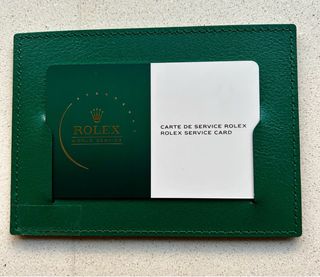 Estuche, manual, porta garantías y tarjetas Rolex