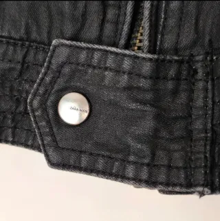 Cazadora vaquera Zara hombre negra Talla M