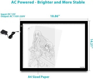 Huion A3 Caja de Luz LED 23,5" para Calcar y Dibujo Profesional