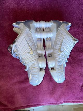 Nike Shox Blancas Plata