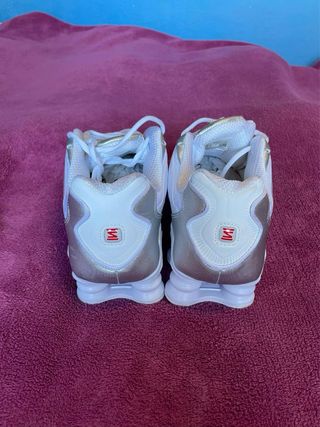 Nike Shox Blancas Plata