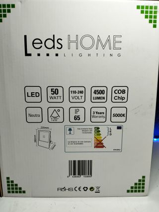 Proyector LED 50W 4500lm 5000K IP65 Exterior LedsHome