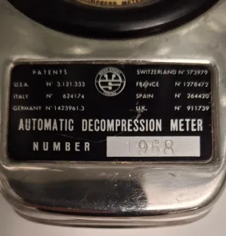 Decompressimetro subacqueo analogico SOS