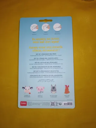 Set 4 Penne Gel Cancellabili Legami Farm