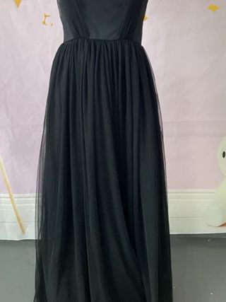 Vestido de fiesta negro largo