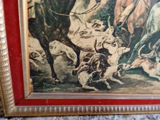 4 Cuadros decorativos de madera y cristal