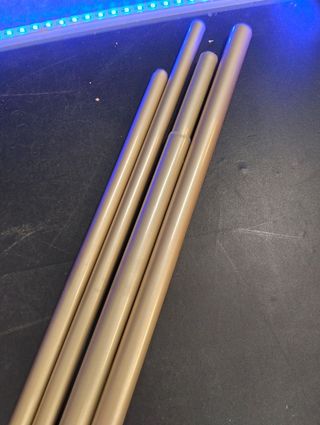 Barra Cortina Doble Amazon Basics Níquel 183-366cm