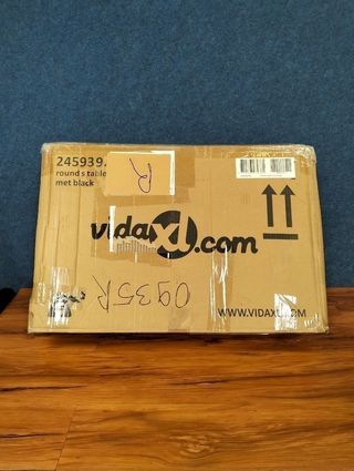 VidaXL Mesa bistró de metal